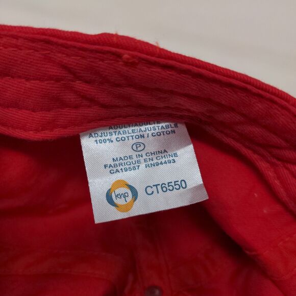 Unbranded Men's Slideback Hat Red Size Adult Blank Adjustable - Picture 8 of 8